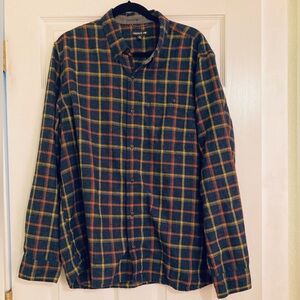 Toad and Co Flannel Button Shirr